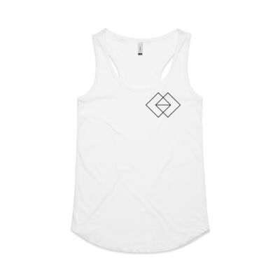 Women's Racerback Tank - White Thumbnail
