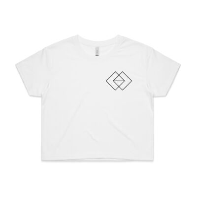 Women's crop top - White Thumbnail